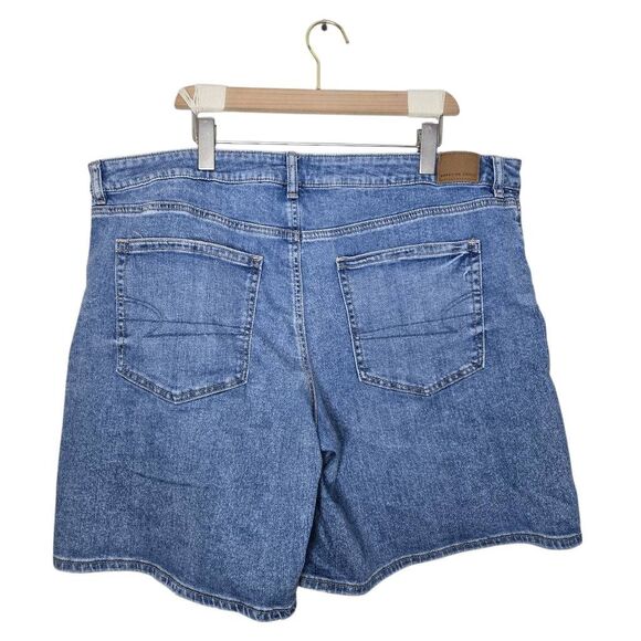American Eagle Low Rise Baggy Shorts Size 18 Blue Denim - Picture 3 of 6